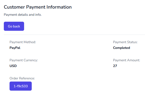 View payment detail